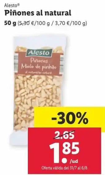 Lidl Piñones alesto oferta