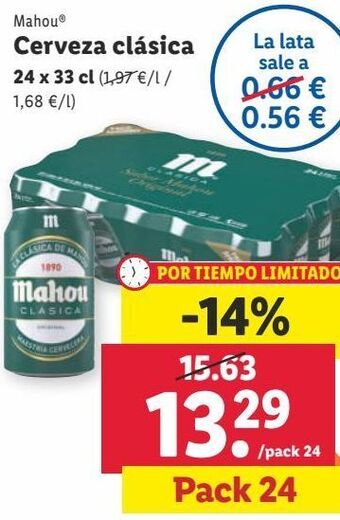 Lidl Cerveza mahou oferta