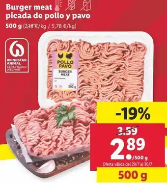 Lidl Carne picada oferta