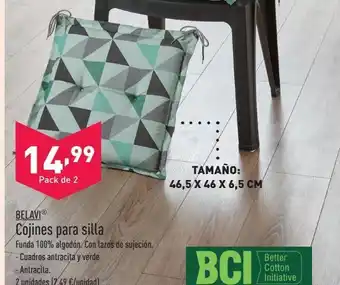 ALDI Cojines para silla belavi oferta