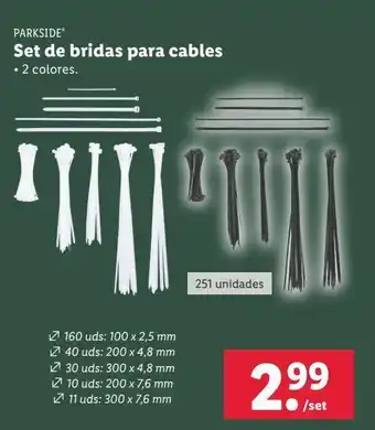 Lidl Bridas parkside oferta