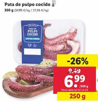 Lidl Pulpo oferta