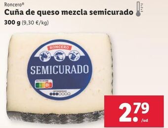 Lidl Queso semicurado roncero oferta
