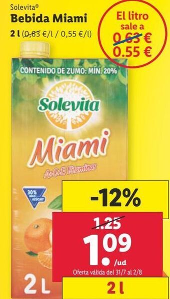 Lidl Zumo solevita oferta