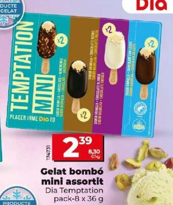 Dia Gelat bombó mini assortit Dia Temptation pack-8 x 36 g oferta