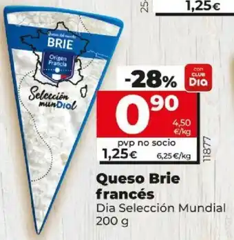 Dia Queso Brie francés Dia Selección Mundial 200g oferta