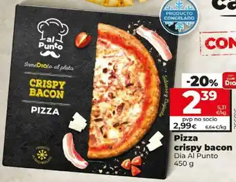 Dia Dia Al Punto 450g Pizza crispy bacon oferta
