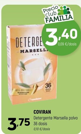 Coviran COVIRAN Detergente Marsella polvo 36 dosis oferta