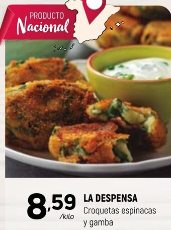 Coviran LA DESPENSA Croquetas espinacas y gamba oferta