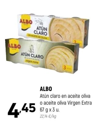 Coviran ALBO Atún claro en aceite oliva o aceite oliva Virgen Extra oferta