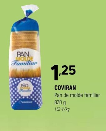 Coviran COVIRAN Pan de molde familiar 820 g oferta