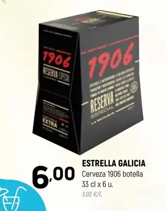 Coviran ESTRELLA GALICIA Cerveza 1906 botella 33 cl x 6 u. oferta