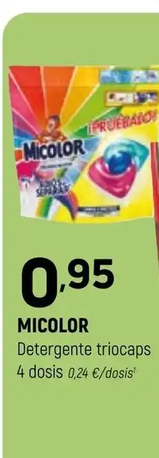 Coviran MICOLOR Detergente triocaps 4 dosis oferta