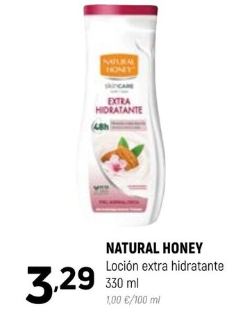 Coviran NATURAL HONEY Loción extra hidratante 330 ml oferta