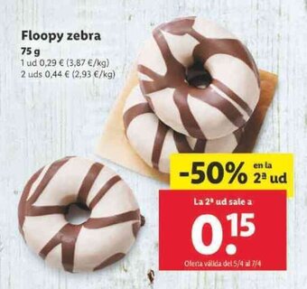 Lidl Floopy Zebra 75g oferta