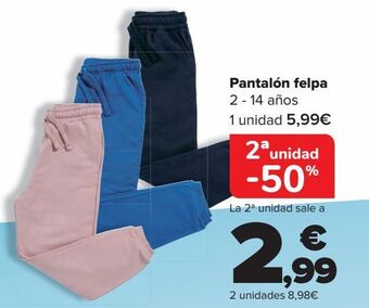 Carrefour Pantalón felpa oferta