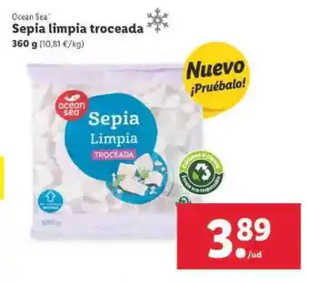Lidl Ocean Sea Sepia limpia troceada 360g oferta