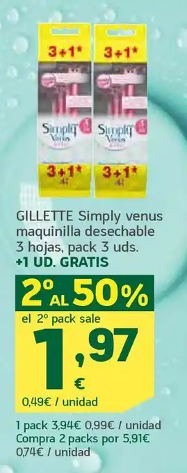 HiperDino Maquinilla femenina gillette oferta