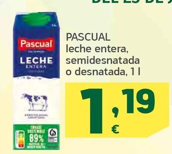 HiperDino Leche pascual oferta