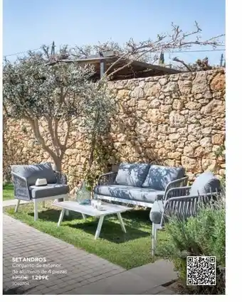 Casa Viva Set andros conjunto de exterior de aluminio de 4 piezas 1750€ 1.299€ 3060704 oferta