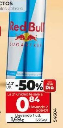 Dia Bebida energética red bull oferta