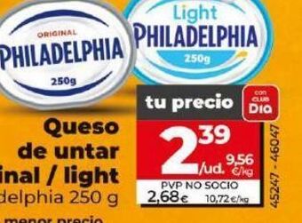 Dia Queso de untar philadelphia oferta