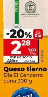 Dia Queso tierno dia oferta