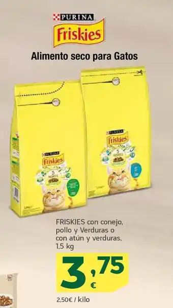 HiperDino Comida para gatos friskies oferta