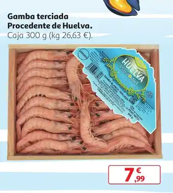 Alcampo Gamba terciada Procedente de Huelva Caja 300g oferta