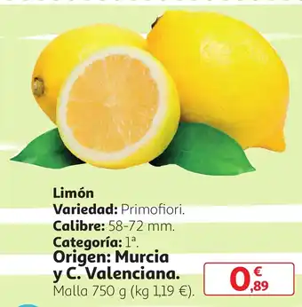 Alcampo Limón, Malla 750g oferta