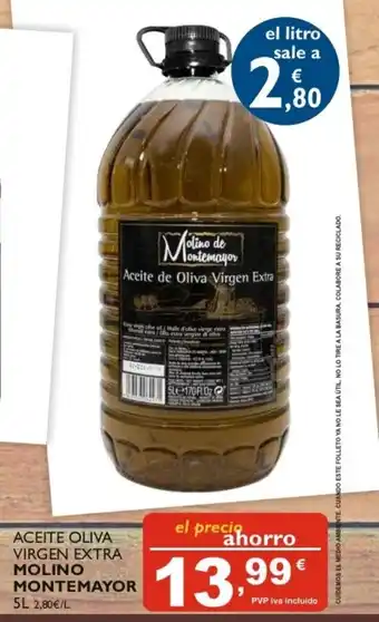 Supermercados La Despensa Molino Montemayor Aceite Oliva Virgen Extra 5L oferta