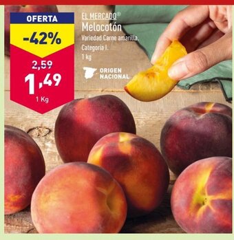 ALDI EL MERCADO Melocotón oferta