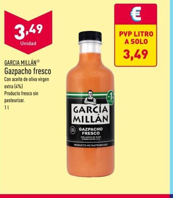 ALDI GARCIA MILLÁN Gazpacho fresco oferta
