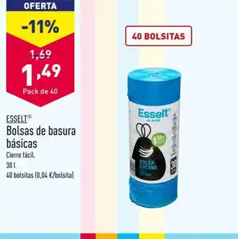 ALDI ESSELT Bolsas de basura básicas oferta
