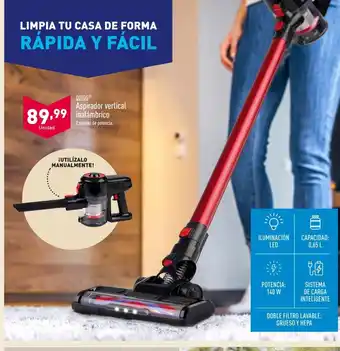 ALDI QUIGGⓇ Aspirador vertical inalámbrico oferta