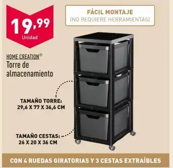 ALDI HOME CREATIONⓇ Torre de almacenamiento oferta