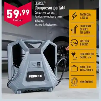 ALDI FERREXⓇ Compresor portátil oferta