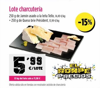AhorraMas Lote charcutería oferta