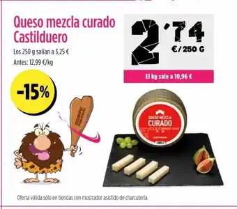 AhorraMas Queso mezcla curado Castilduero oferta