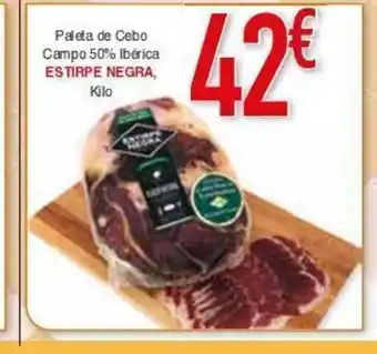 Masymas Paleta de Cebo Campo 50% Ibérica ESTIRPE NEGRA, oferta