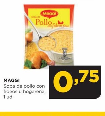 Alimerka MAGGI Sopa de pollo con fideos u hogareña, 1 ud. oferta