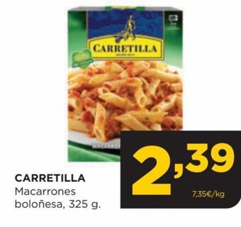 Alimerka CARRETILLA Macarrones boloñesa, 325 g. oferta