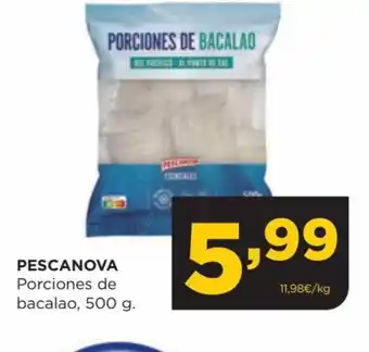 Alimerka PESCANOVA Porciones de bacalao, 500 g. oferta
