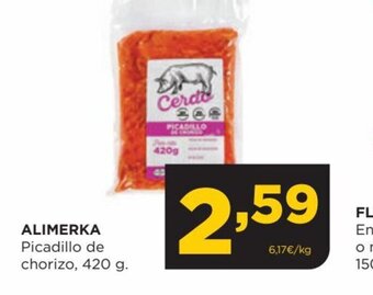 Alimerka ALIMERKA Picadillo de chorizo, 420 g. oferta