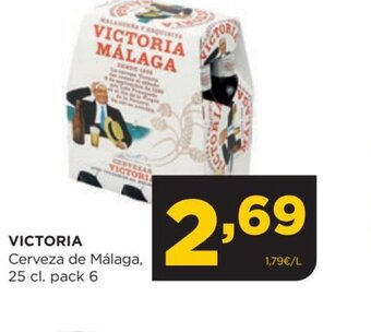 Alimerka VICTORIA Cerveza de Málaga, 25 cl. pack 6 oferta