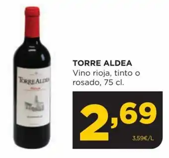 Alimerka TORRE ALDEA Vino rioja, tinto o rosado, 75 cl. oferta