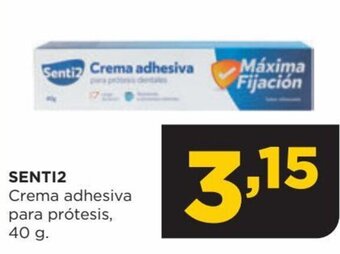 Alimerka SENTI2 Crema adhesiva para prótesis, 40 g. oferta