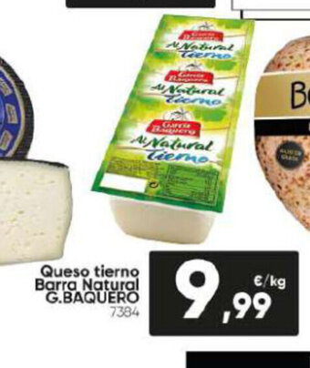 Family Cash Queso tierno Barra Natural G.BAQUERO oferta