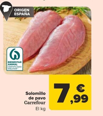 Carrefour Solomillo de pavo Carrefour oferta