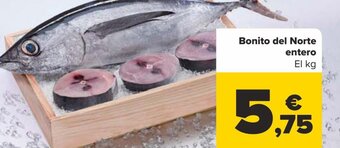 Carrefour Bonito del Norte entero El kg oferta